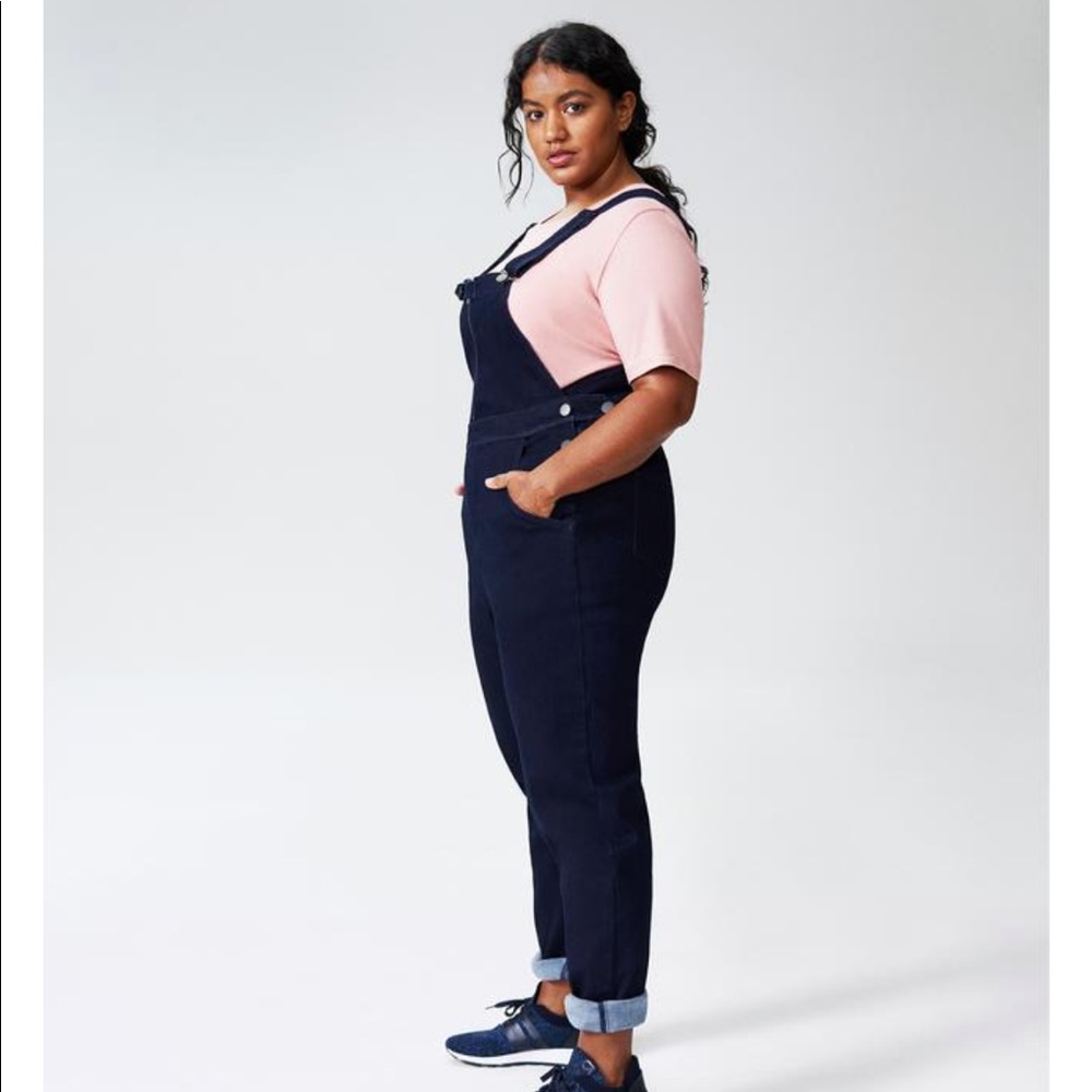 Universal Standard Olivia Denim Overalls NWT